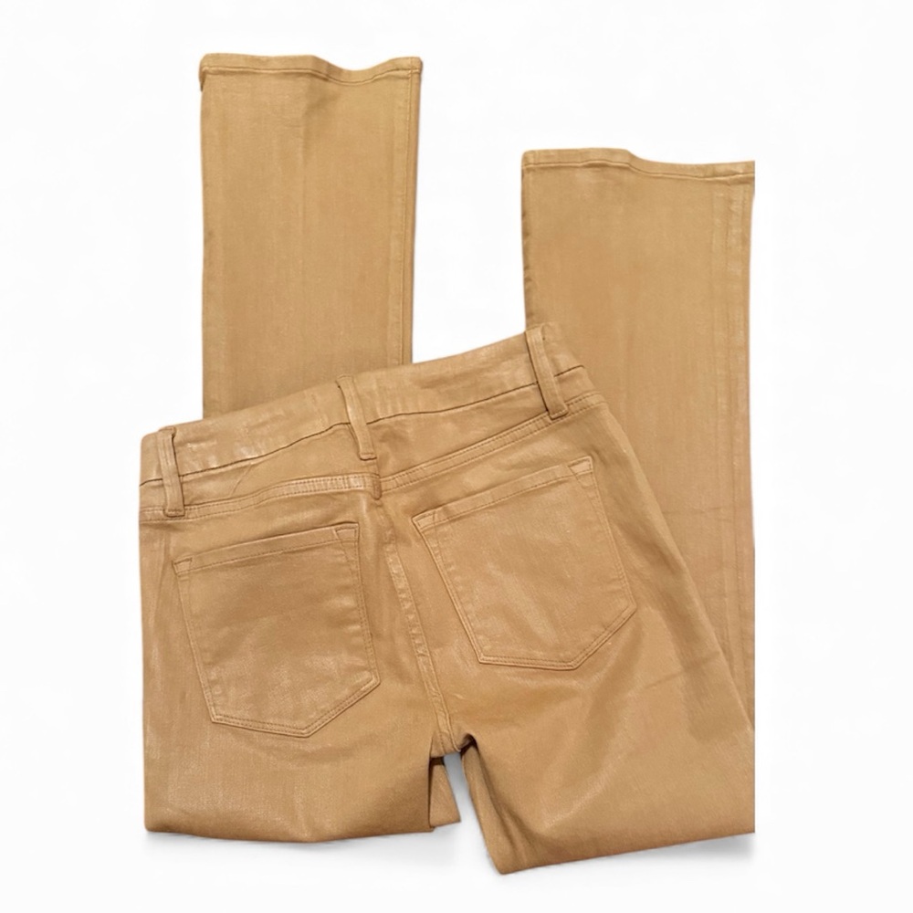 Frame Le Crop Mini Boot Coated
Denim Pants Vicuna Color Size 26 - Picture 8 of 9